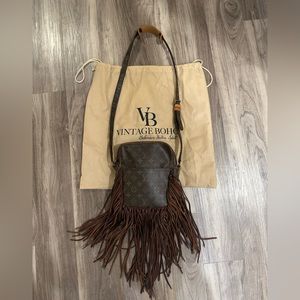 Louis Vuitton vintage boho bag w/ fringe